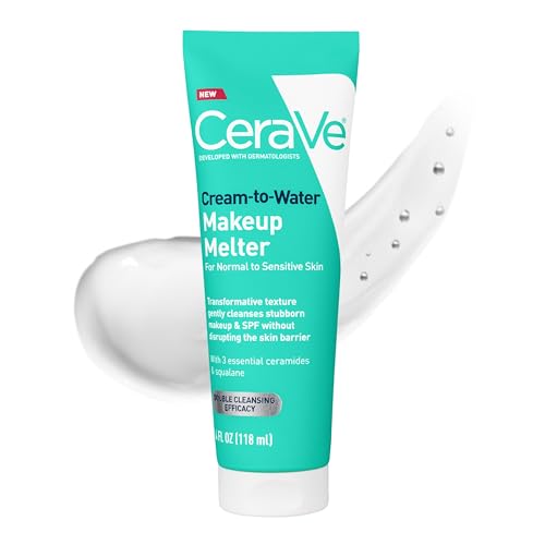 CeraVe Cream-to-Water Makeup Remover with Squalane & Ceramides, 4 oz