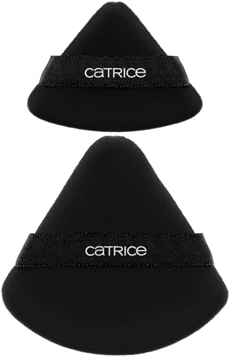 Catrice Under Eye Brightener & Setting Powder Set with Powder Puffs