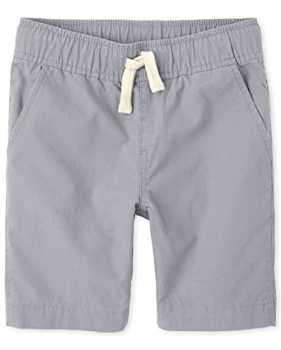 The Children's Place boys Pull On Jogger Shorts, Fin Gray, 5