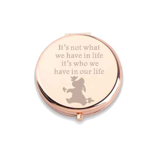 WUSUANED Donkey Makeup Mirror It¡¯s Not What We Have in Life It¡¯s Who We Have in Our Life Jewelry Donkey Lover Gift