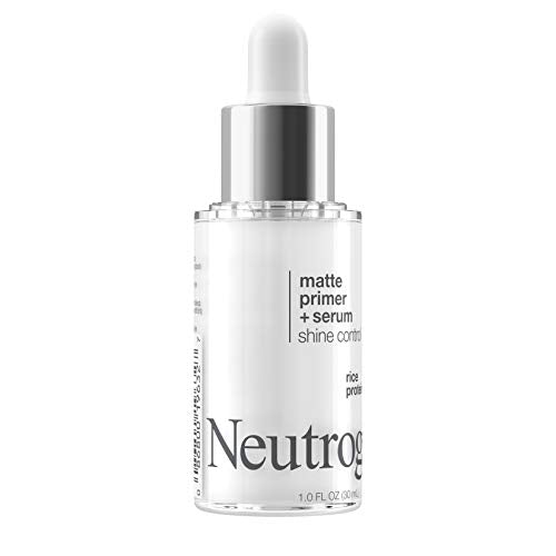 Neutrogena Shine Control Matte Booster Face Primer & Serum, Skin-Mattifying Serum-to-Primer with Rice Protein, Absorbs Excess Oil & Keeps Skin Shine Free, 1.0 fl. oz