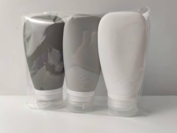 TSA Approved Travel Bottles 3oz Leak Proof Silicone 3-Pack