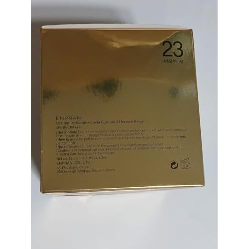 Le Premier Volume Cover Cushion (23 natural beige) 2pc refill included full coverage