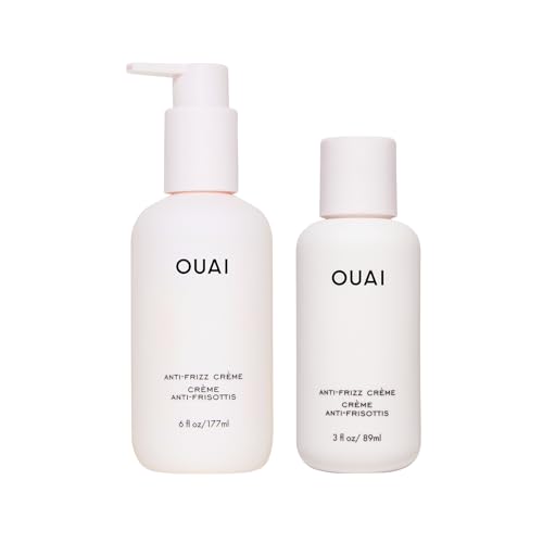 OUAI Anti Frizz Hair Cream Travel Duo – Moisturizing, Heat & Frizz Control