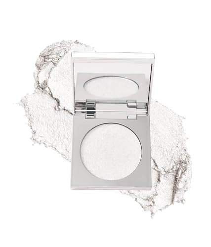 Cream Highlighter Palette with Built-in Mirror | Silver White