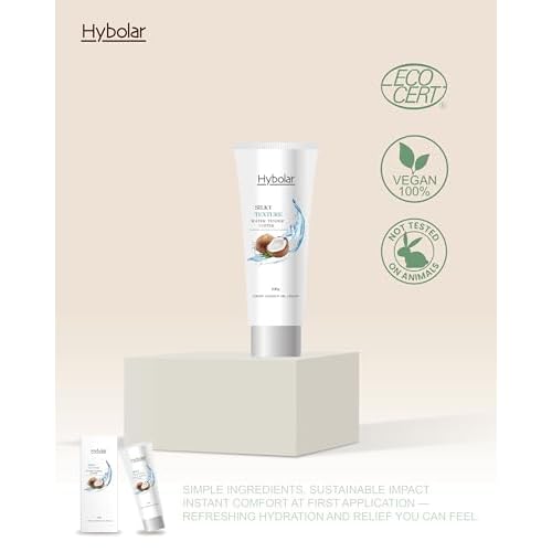 Virgin Coconut oil Face Cream Natural Daily Moisturizer for Dry & Sensitive Skin Deep Hydration, Soothing & Barrier Strengthening 3.53 oz