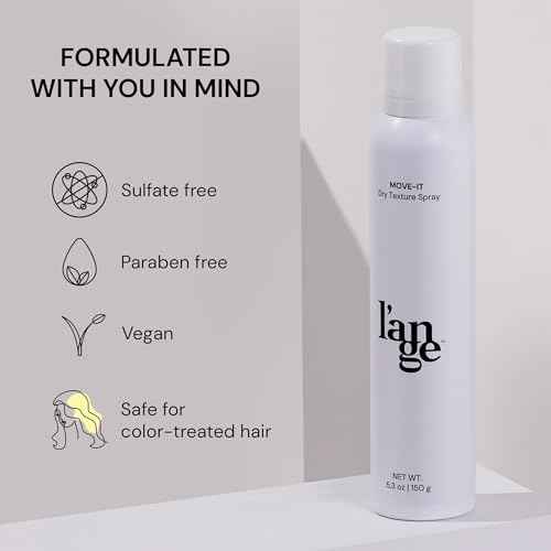 L'ANGE HAIR Move-It Super Dry Texture Spray | Absorbs Oil and Refreshes Hair | Texturizing Spray for Hair Volume | Adds Lightweight Lift and Body | Texturizing Product For Women