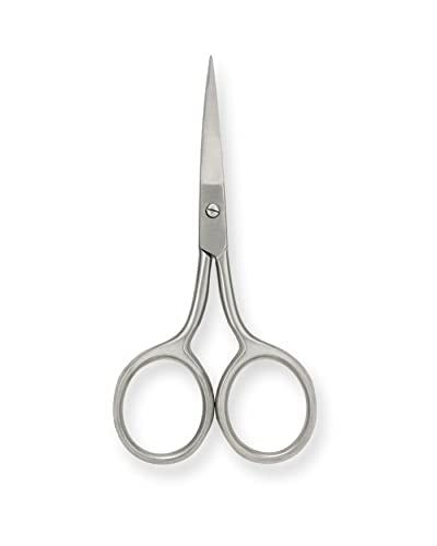 Eyebrow Grooming Kit - 4-Piece Precision Tweezers, Scissors & Spoolie