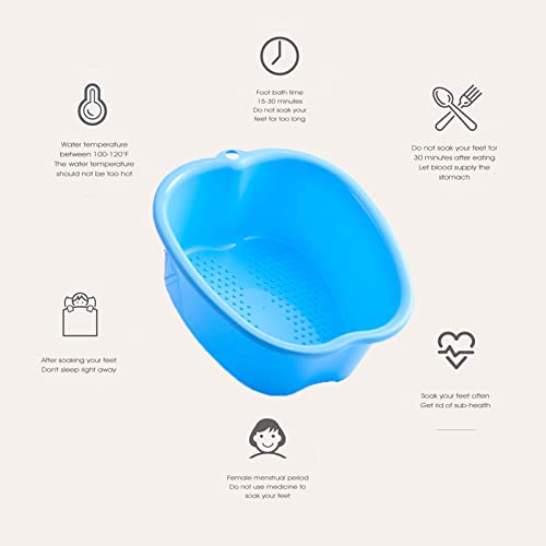 Large Foot Soaking Bath Basin for Relaxation and Massage