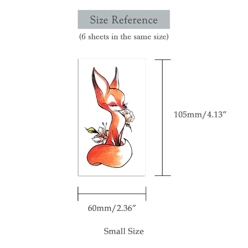 6 Sheet Temporary Tattoo Stickers for Kids – Cartoon Designs