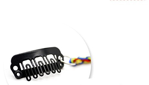 Boho Feather Hair Extensions Clip 6-Pack