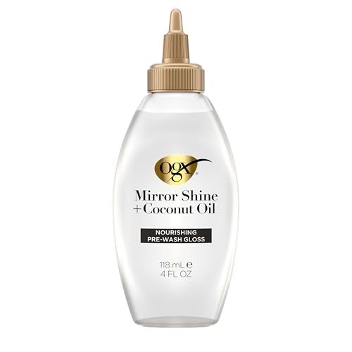 OGX Mirror Shine Coconut Oil Pre-Wash Hair Gloss 4 oz