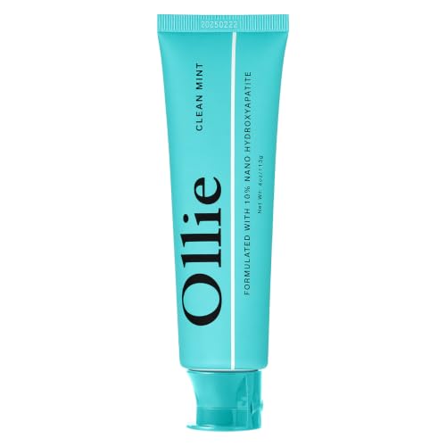 Ollie Fluoride-Free 10% Nano Hydroxyapatite Toothpaste, Clean Mint (4 oz)
