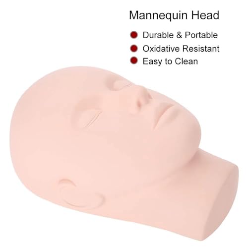Professional 23cm Mannequin Head for Eyelash & Makeup Training