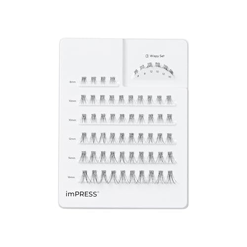 imPRESS Lash Clusters Classic Wispy 8mm-16mm Lashes
