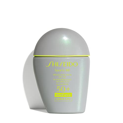 Shiseido Sports BB Cream SPF 50+ Sunscreen - 30 mL - Quick-Dry, Non-Sticky Formula for Natural, All Day Finish - Perspiration, Water & Transfer Resistant - Non-Comedogenic