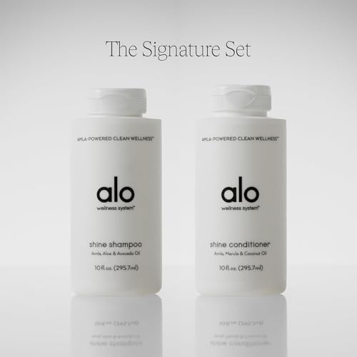 Alo Shine Shampoo & Conditioner Set - Smooths Frizz, Adds Bounce