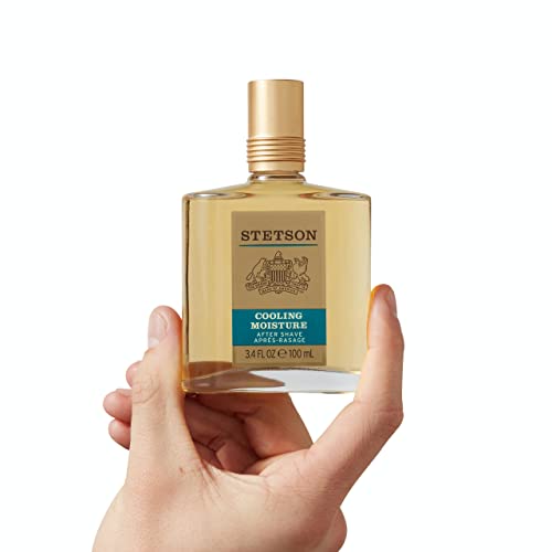 SCENT BEAUTY STETSON Original Cooling Moisture After Shave - Fragrance Notes of Citrus, Honey, and Sage - 3.4 Fl Oz - Pack of 3