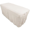 Body Linen Microfiber Massage Table Skirt - Soft Stain-Resistant Cover (Natural)