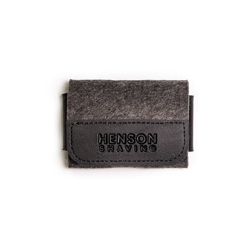 The Henson Shaving Razor Case - Vegan Leather and Merino Wool