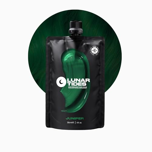 Lunar Tides Semi-Permanent Hair Color - Vegan Conditioning Dye (Juniper, 8 oz)