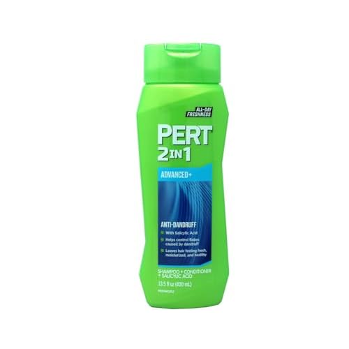 Pert Plus 2 in 1 Shampoo + Conditioner Dandruff Control 13.5 Fl Oz / 400 Ml (Pack of 3)