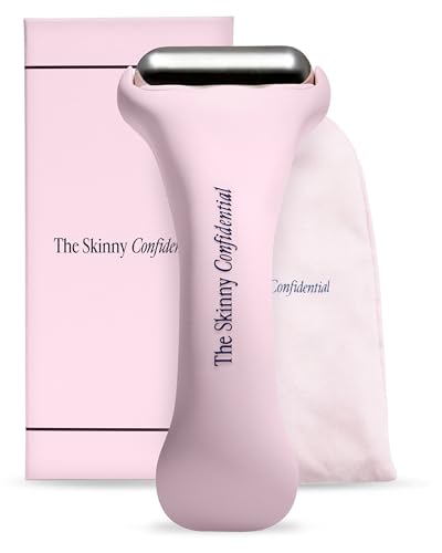 The Skinny Confidential Ice Roller for Face – Stainless Steel Depuffer