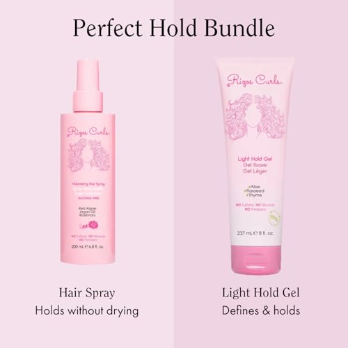 Rizos Curls Volumizing Hairspray & Light Hold Gel Bundle