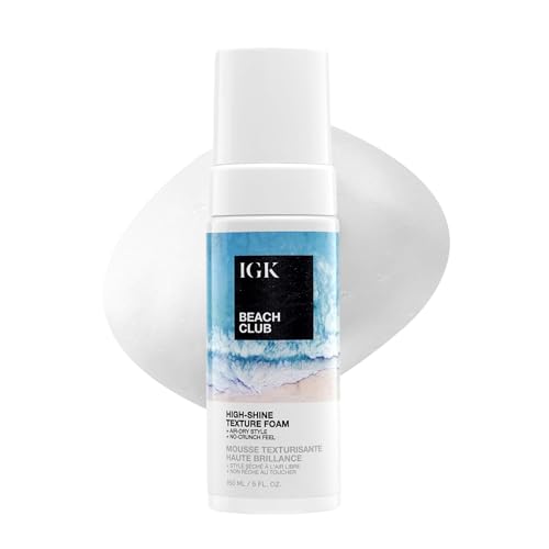 IGK Beach Club High-Shine Texture Foam | Air-Dry Beach Waves