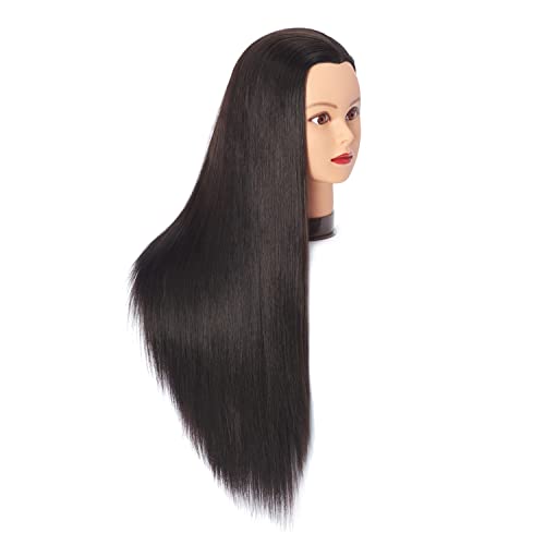 Hairingrid 26"-28" Mannequin Head with Clamp - Synthetic Hair Styling