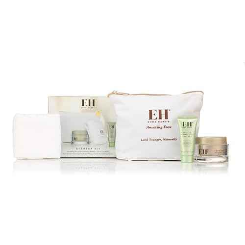 Emma Hardie Starter Kit: Travel Size 50ml Moringa Cleansing Balm, Travel Size 15ml Midas Touch Revitalising Cream & Professional Cleansing Cloth, Packed in a Cosmetic Bag, Natural & Cruelty Free