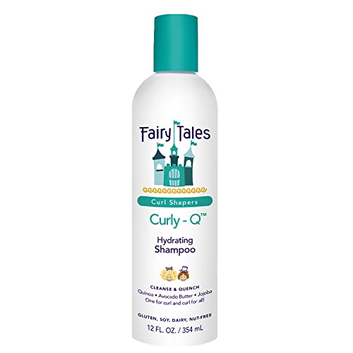 Fairy Tales Curly Q Kids Shampoo for Curly Hair - Hydrating Kids Hair Shampoo for all Types of Curls Including Multi Cultural Hair- Paraben Free, Sulfate Free, Gluten and Nut Free - 12 oz