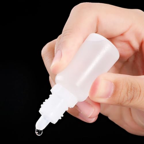 2Pcs 15ml Plastic Dropper Bottles, Empty Refillable Travel