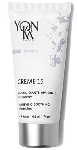 Yon-Ka Specifics Creme 15 (50ml) Acne Treatment Cream to Purify and Balance Blemish Prone Skin, Soothe Irritation with Chamomile, Paraben-Free