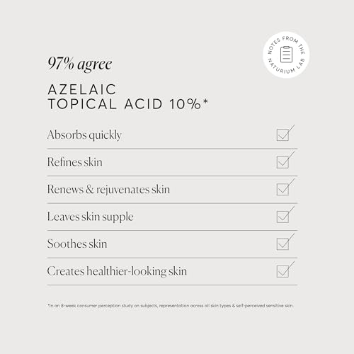Naturium Azelaic Topical Acid 10% Jumbo, Face & Skin Care Beauty Treatment with Niacinamide & Vitamin C, 2 oz