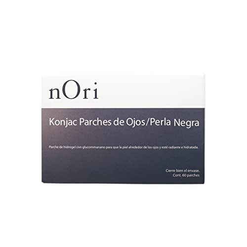 Konjac nOri Eye Patches – Anti-Wrinkle/Removes Bags/Moisturising/Dark Circle/60 Pieces (Black Pearl)