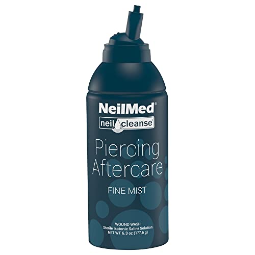 NeilMed NeilCleanse Piercing Aftercare Fine Mist 6.3oz - Sterile, Preservative-Free