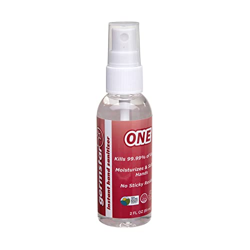 Germstar 2oz Hand Sanitizer Spray Bottle - Travel & Daily Use Multi Pack