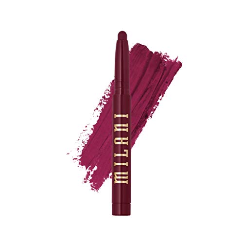 Milani Ludicrous Matte Lip Crayon (180 Reckless) - Long Lasting Cream-to-Matte Lip Color, Matte Lip Color Stock With Glide-On Formula, Vegan & Cruelty-Free