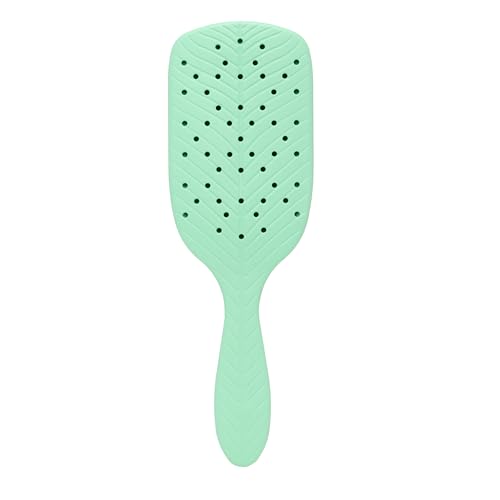 Wet Brush Go Green Paddle Detangler Hair Brush, Green - Ultra-Soft IntelliFlex Detangling Bristles with AquaVent Design For Spreading Hair Treatments Evenly - Pain-Free For Wet & Dry Hair