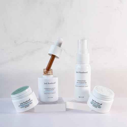 Josh Rosebrook Hydration Kit - Hydrate + Protect - Hydrating Accelerator 30mL, Hydration Boost Concentrate 15mL, Vital Balm Cream 10mL, Advanced Hydration Mask 10mL - Travel Size Skin Care Set