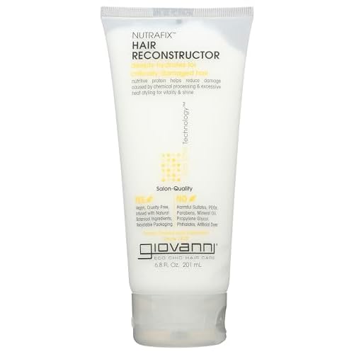 GIOVANNI Nutrafix Hair Reconstructor - Moisturizing Repair for Damaged Hair, Infused with Natural Botanical Ingredients, Encourages Thickness & Volume, Color Safe, Salon Quality - 6.8 oz