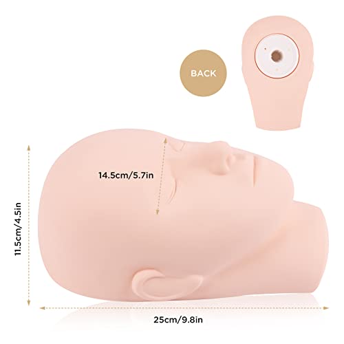 LASHVIEW Lash Practice Head with Soft-Touch Silicone