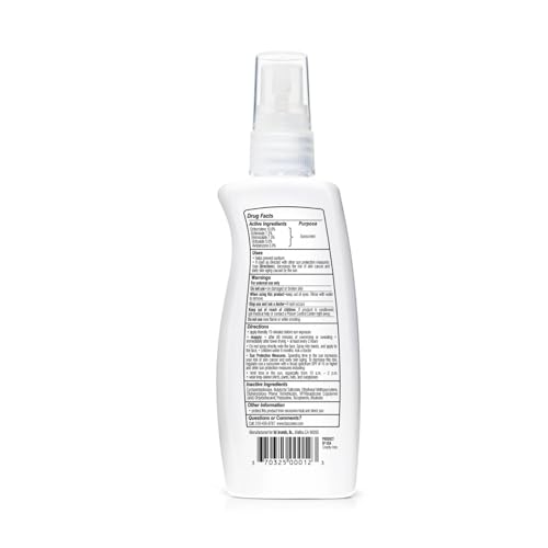 BU SPF 50 Sunscreen Spray for Face and Body, Fragrance Free, Clear Non Aeorsol, Non Greasy and Water Resistant (2-pack)