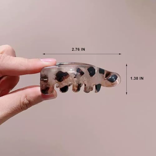 YIHONGYAN Small Banana Hair Clips - Matte Vintage Hair Claws, 4 Pcs