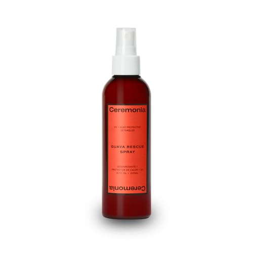 Ceremonia Guava Rescue Spray | UV + Heat Protective Detangler, 6.7 fl
