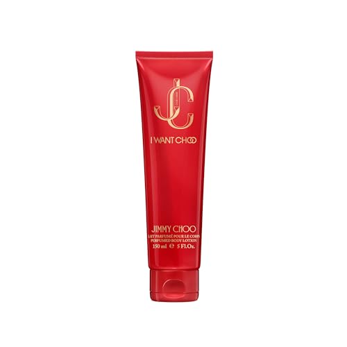 JIMMY CHOO - I Want Choo Perfumed Body Lotion - Women's Scented Lotion - Floral Gourmand Woody - With notes of Mandarine Juice, Red Spider Lily & Vanilla - 5.0 Fl Oz