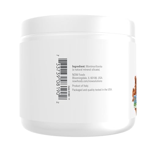 NOW Solutions, Mediterranean Red Clay Powder, Pure Powder for Sensitive Skin Facial Mask, 6-Ounce