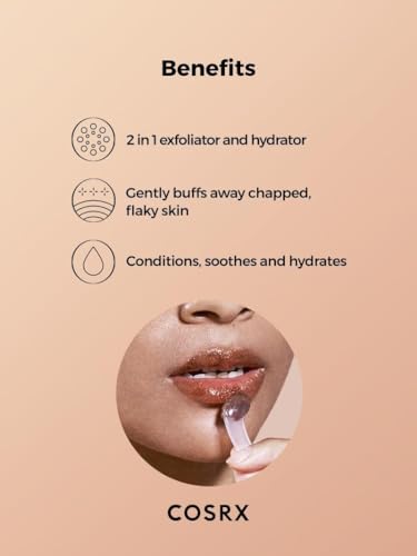 COSRX Honey Sugar Lip Scrub Exfoliator, 0.7 oz