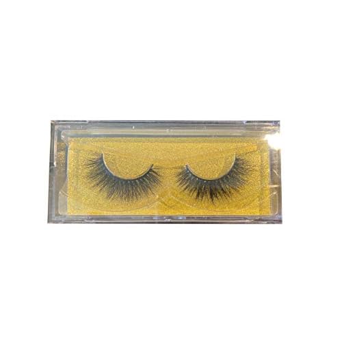 Alluring 3D Mink Lashes Reusable Strip, 100% Siberian Mink Fur False Eyelashes, Hand-made Dramatic Look Cruelty Free KR11